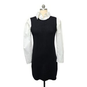 Eva Franco Monochrome Long Sleeve Dress